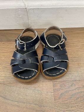 Salt Water Sandals Navy Toddler Size 3 Leather Classic